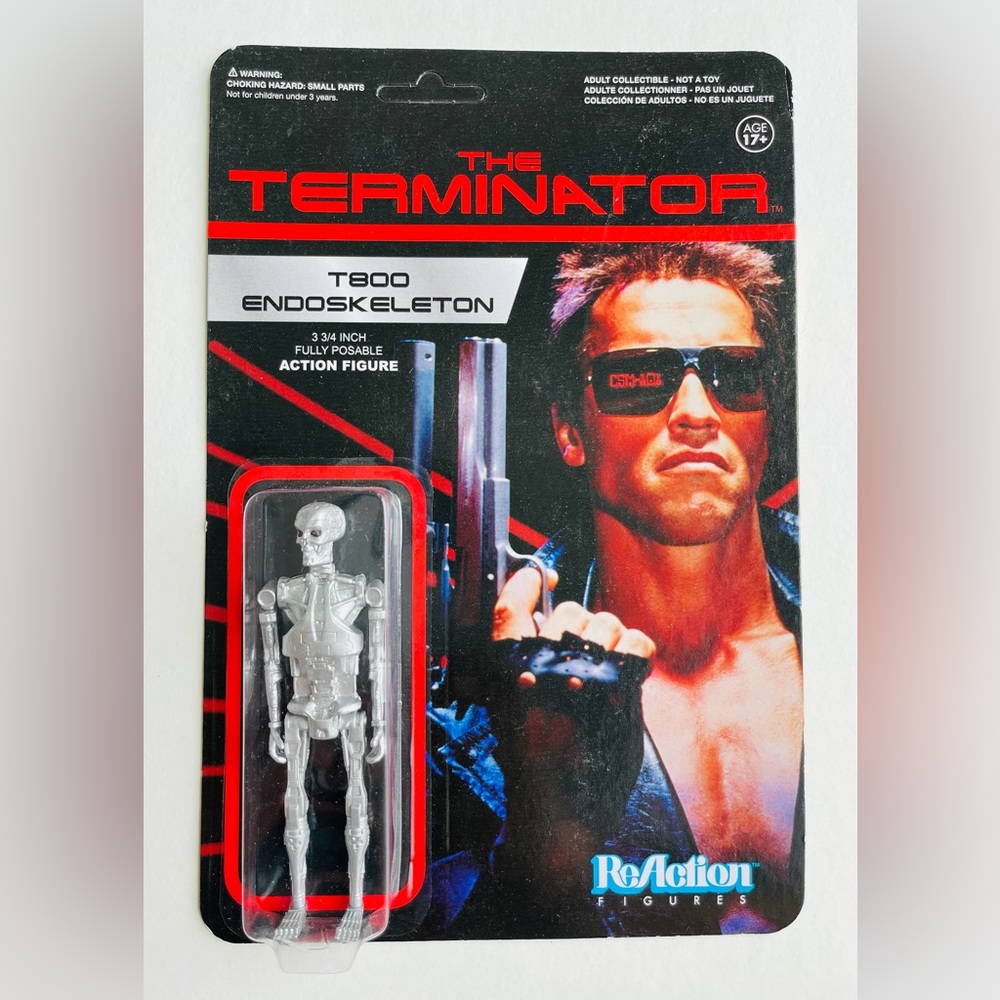 Terminator T800 Figure Endoskeleton 3 3/4 Funko Reaction Arnold Schwarzenegger
